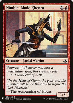 Nimble-Blade Khenra (LIST-145) - The List