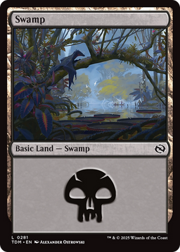 Swamp (0281) (TDM-281) - Tarkir: Dragonstorm Foil