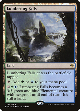 Lumbering Falls (BFZ-239) - Battle for Zendikar