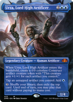 Urza, Lord High Artificer (Borderless) (DMR-423) - Dominaria Remastered Foil