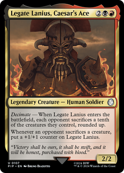 Legate Lanius, Caesar's Ace (PIP-107) - Fallout