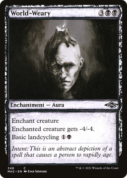 World-Weary (Showcase) (MH2-348) - Modern Horizons 2: (Showcase) Foil