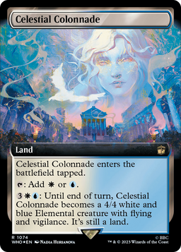 Celestial Colonnade (Extended Art) (Surge Foil) (WHO-1074) - Doctor Who: (Extended Art) Foil