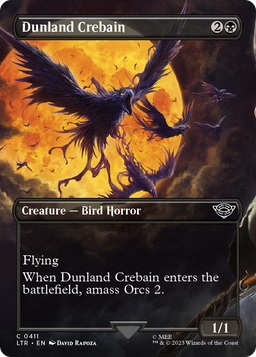 Dunland Crebain (Borderless) (LTR-411) - The Lord of the Rings: Tales of Middle-earth Foil