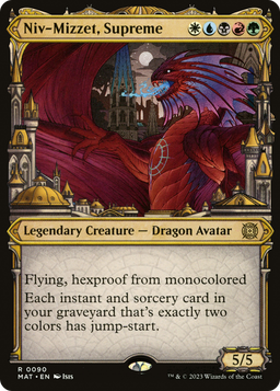 Niv-Mizzet, Supreme (Showcase) (MAT-090) - March of the Machine: The Aftermath: (Showcase) Foil