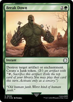 Break Down (Surge Foil) (PIP-602) - Fallout Foil