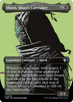 Shirei, Shizo's Caretaker (Borderless) (CMM-676) - Commander Masters Foil