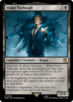 Vislor Turlough (WHO-074) - Doctor Who Foil