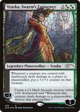 Vraska, Swarm's Eminence (Stained Glass) (SLD-536) - Secret Lair Drop Foil