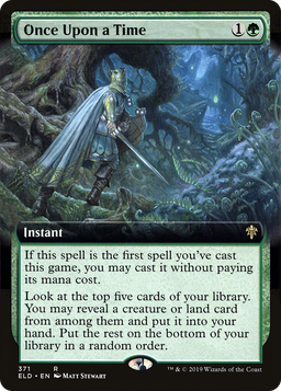 Once Upon a Time (Extended Art) (ELD-371) - Throne of Eldraine: (Extended Art)