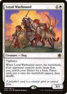 Loyal Warhound (AFR-023) - Adventures in the Forgotten Realms Foil
