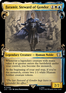 Faramir, Steward of Gondor (Showcase Scrolls) (LTC-458) - Tales of Middle-earth Commander: (Showcase)