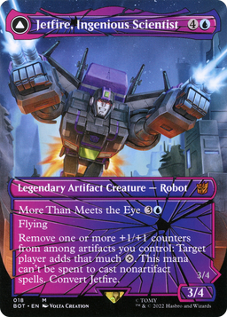 Jetfire, Ingenious Scientist (Shattered Glass) (BOT-018) - Transformers: (convertdfc, shatteredglass) (Borderless) Foil