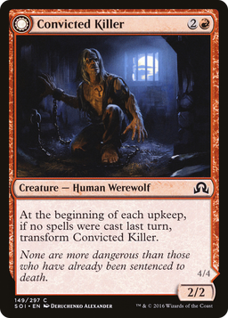 Convicted Killer (SOI-149) - Shadows over Innistrad: (Double Faced Transform) Foil