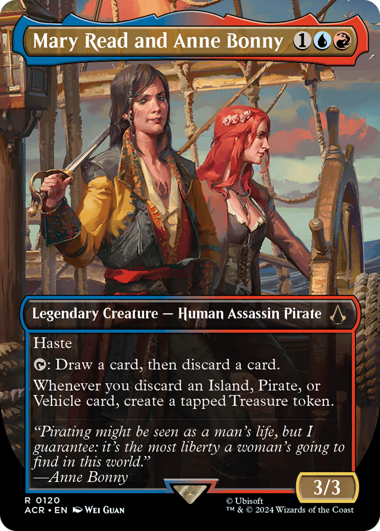 Mary Read and Anne Bonny (Borderless) (ACR-120) - Assassin's Creed Foil