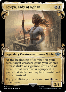 Eowyn, Lady of Rohan (Showcase Scrolls) (LTR-461) - The Lord of the Rings: Tales of Middle-earth: (Showcase) Foil