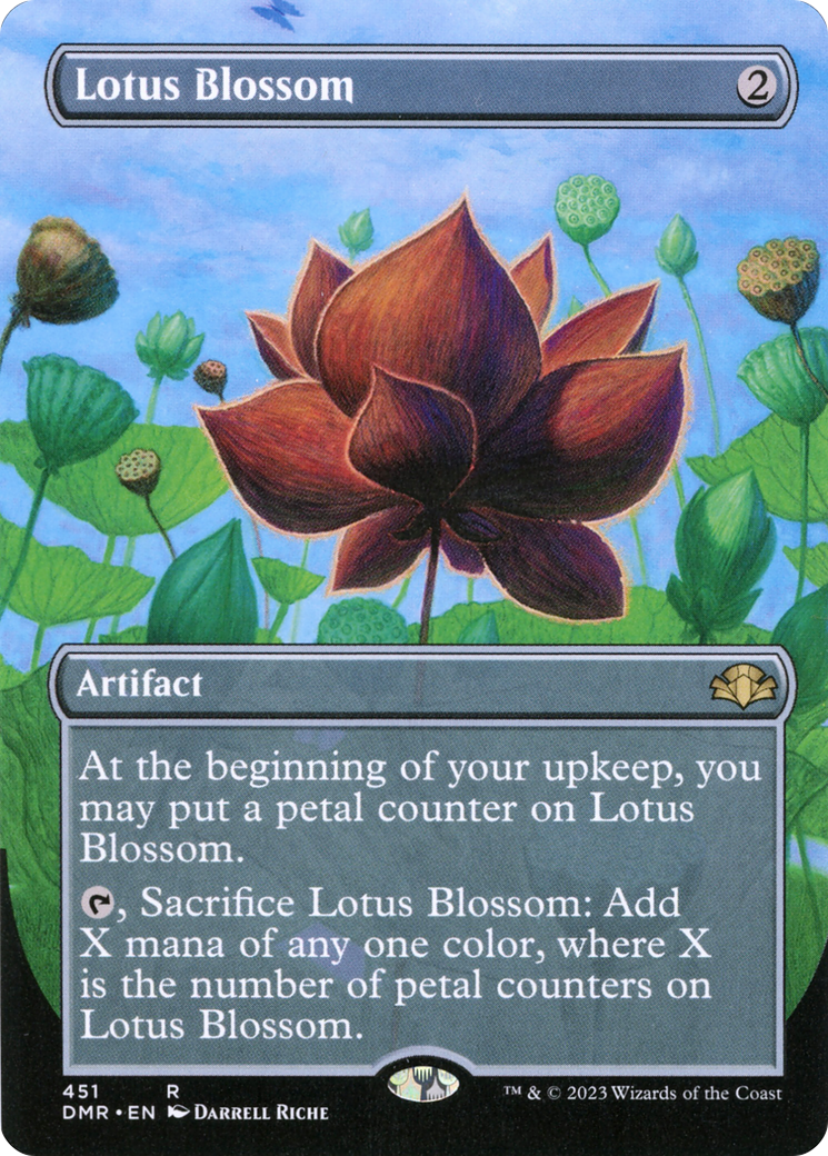 Lotus Blossom (Borderless) (DMR-451) - Dominaria Remastered