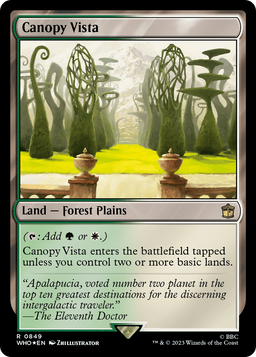 Canopy Vista (Surge Foil) (WHO-849) - Doctor Who Foil