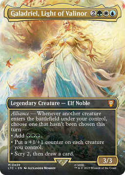 Galadriel, Light of Valinor (Borderless) (LTC-498) - Tales of Middle-earth Commander