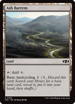 Ash Barrens (TDC-339) - Commander: Tarkir: Dragonstorm
