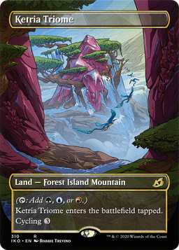 Ketria Triome (Showcase) (IKO-310) - Ikoria: Lair of Behemoths: (Showcase) (Borderless) Foil