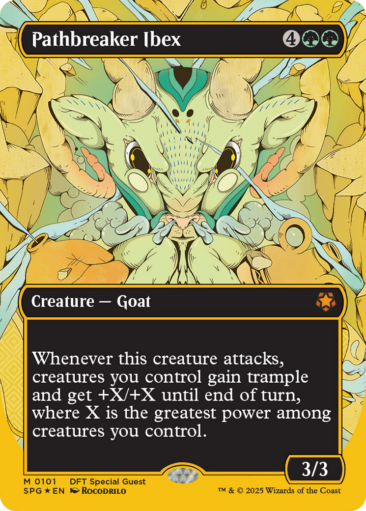 Pathbreaker Ibex (Borderless) (First-Place Foil) (SPG-101) - Special Guests Foil