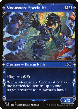 Moonsnare Specialist (Showcase) (NEO-335) - Kamigawa: Neon Dynasty: (Showcase)