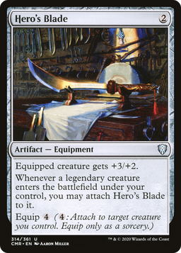 Hero's Blade (314) (CMR-314) - Commander Legends Foil