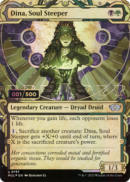 Dina, Soul Steeper (Serial Numbered) (MUL-167) - Multiverse Legends: (Showcase) (Borderless) Foil