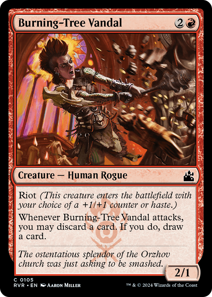 Burning-Tree Vandal (RVR-105) - Ravnica Remastered