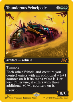 Thunderous Velocipede (First-Place Foil) (DFT-471) - Aetherdrift Foil