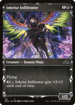 Inkrise Infiltrator (Showcase) (NEO-341) - Kamigawa: Neon Dynasty: (Showcase)