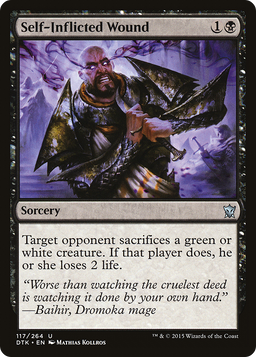 Self-Inflicted Wound (DTK-117) - Dragons of Tarkir