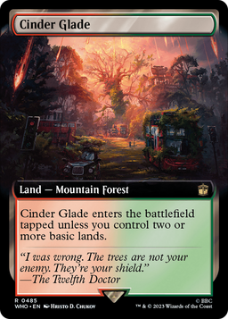 Cinder Glade (Extended Art) (WHO-485) - Doctor Who: (Extended Art) Foil