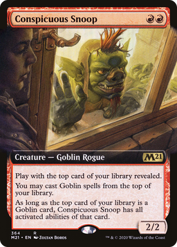 Conspicuous Snoop (Extended Art) (M21-364) - Core Set 2021: (Extended Art) Foil