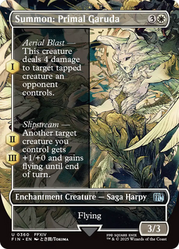 Summon: Primal Garuda (Borderless) (FIN-360) - FINAL FANTASY: (enchantment)
