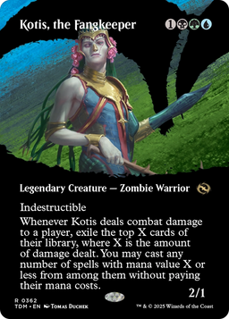 Kotis, the Fangkeeper (Borderless) (TDM-362) - Tarkir: Dragonstorm: (Showcase)
