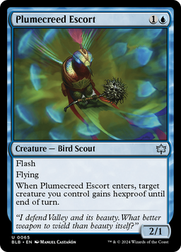 Plumecreed Escort (BLB-065) - Bloomburrow Foil