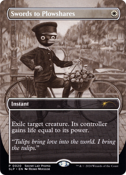 Swords to Plowshares (SLP-020) - Secret Lair Showdown (Borderless) Foil