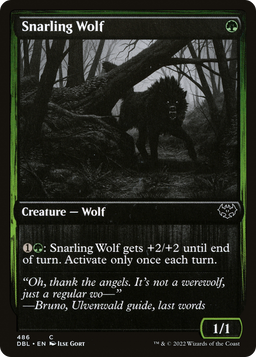 Snarling Wolf (486) (DBL-486) - Innistrad: Double Feature