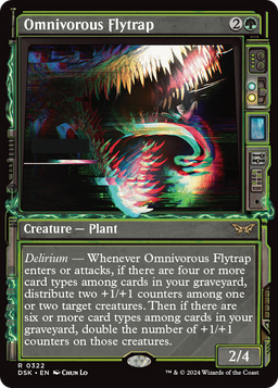 Omnivorous Flytrap (Showcase) (DSK-322) - Duskmourn: House of Horror: (Showcase)