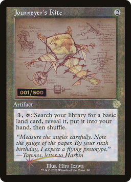Journeyer's Kite (Schematic) (Serial Numbered) (BRR-088) - The Brothers' War Retro Artifacts Foil