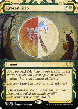 Krosan Grip (STA-053) - Strixhaven Mystical Archive: (Showcase) (Borderless) Foil