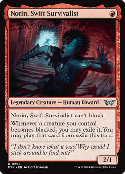 Norin, Swift Survivalist (0297) (DSK-297) - Duskmourn: House of Horror Foil