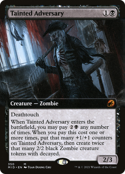 Tainted Adversary (Extended Art) (MID-350) - Innistrad: Midnight Hunt: (Extended Art)