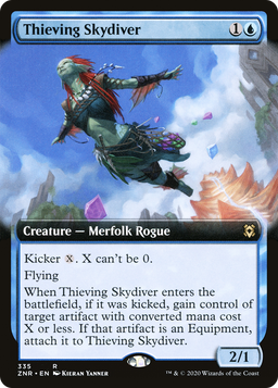 Thieving Skydiver (Extended Art) (ZNR-335) - Zendikar Rising: (Extended Art)