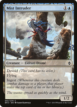 Mist Intruder (BFZ-061) - Battle for Zendikar: (devoid) Foil
