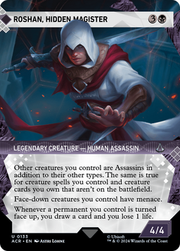 Roshan, Hidden Magister (Showcase) (ACR-133) - Assassin's Creed: (Showcase) (Borderless) Foil