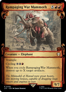Rampaging War Mammoth (Showcase Scrolls) (LTC-436) - Tales of Middle-earth Commander: (Showcase)