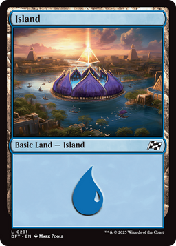 Island (0281) (DFT-281) - Aetherdrift Foil
